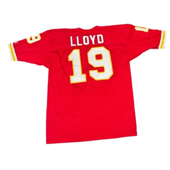 VINTAGE CHAMPION NFL KANSAS CITY CHIEFS FOOTBALL‎ JERSEY LLOYD #19 / SZ 48 |E1 - Picture 6 of 6